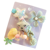 Juego de pinzas para el cabello de princesa coreana